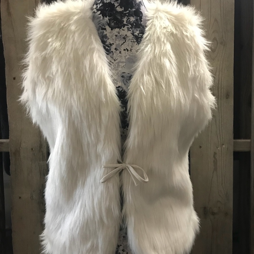 White Fur Vest (Faux)